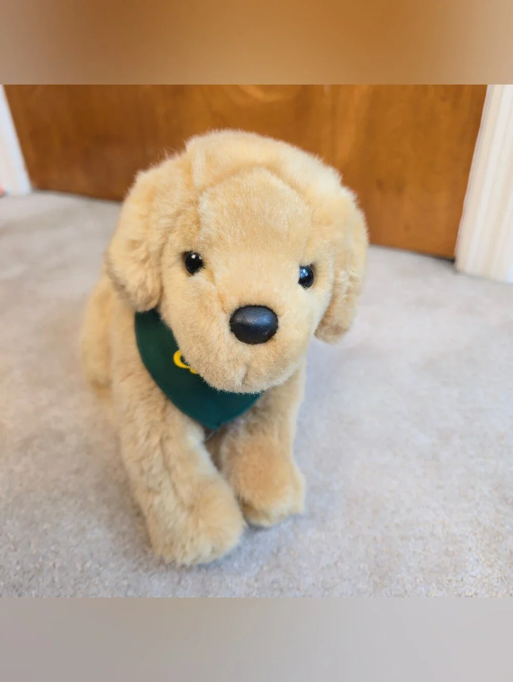 Cabela's Yellow Plush Lab with Bandana Logo A3